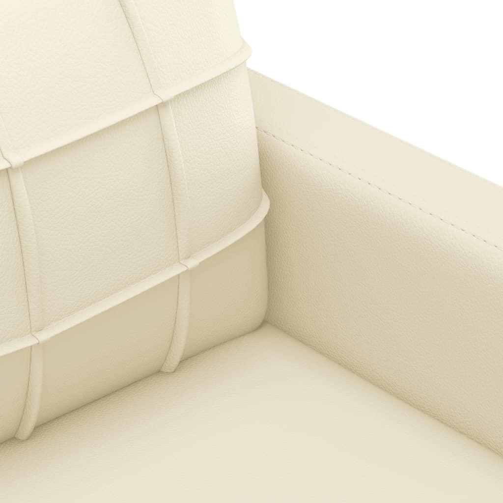 vidaXL Sofa Chair Cream 60 cm Faux Leather