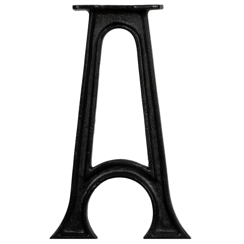 vidaXL Bench Legs 2 pcs with Arched Base A-Frame Cast Iron