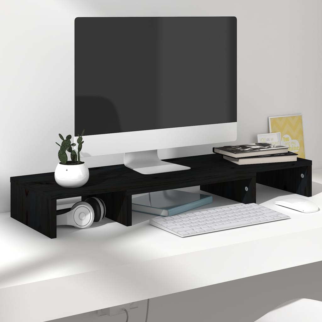 vidaxl vidaXL Monitorstandaard 50x27x10 cm bewerkt hout grijs sonoma eiken In de