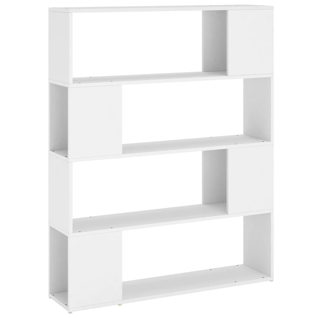 vidaXL Book Cabinet Room Divider White 100x24x124 cm