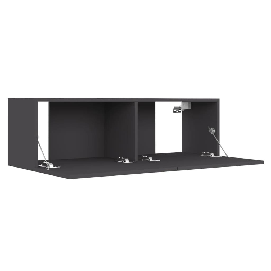 vidaXL TV Cabinet Grey 100x30x30 cm Engineered Wood