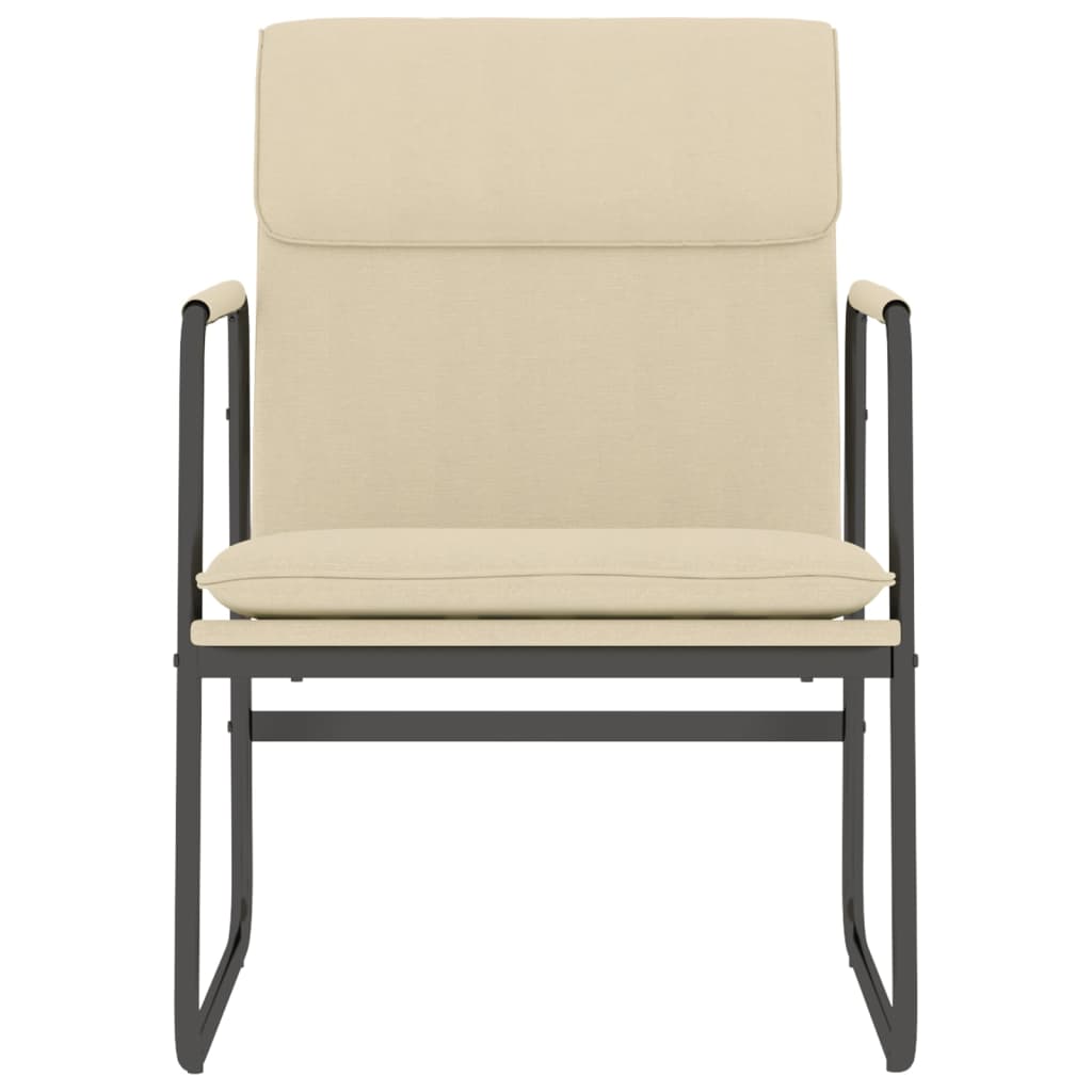 vidaXL Lounge Chair Cream 55x64x80 cm Fabric