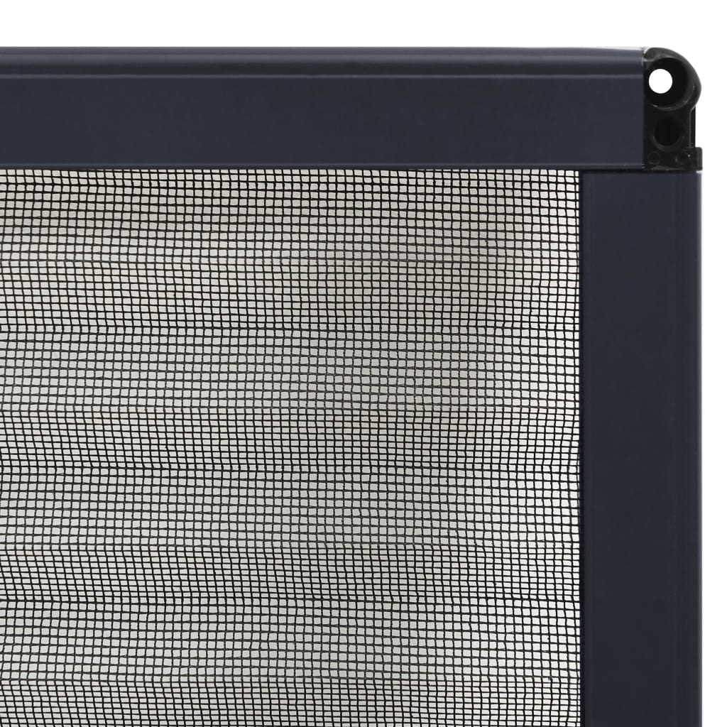 vidaXL Plisse Insect Screen for Windows Aluminium Anthracite 60x80cm
