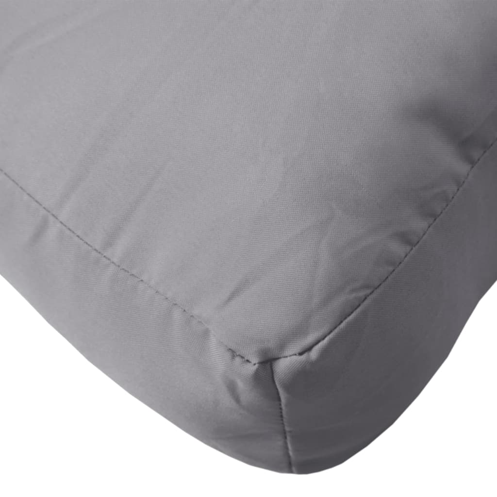 vidaXL Pallet Cushion Grey 120x40x12 cm Fabric