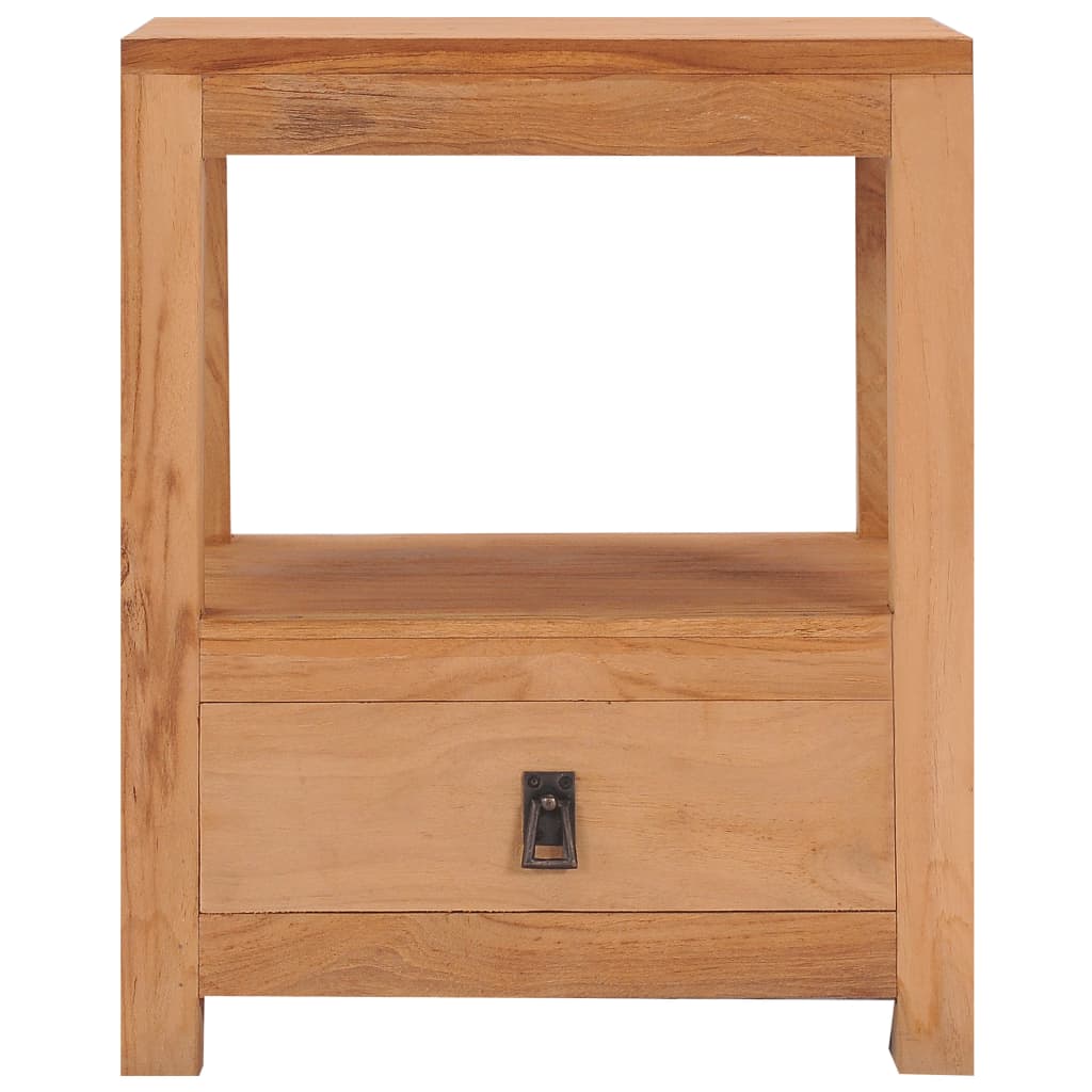 vidaXL bedside Cabinet 40x30x50 cm Solid Teak Wood