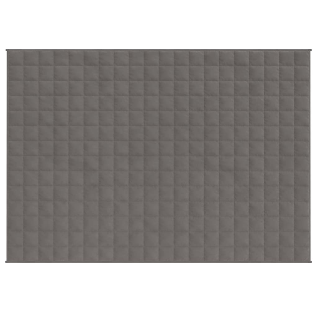 vidaXL Weighted Blanket Grey 150x200 cm 7 kg Fabric