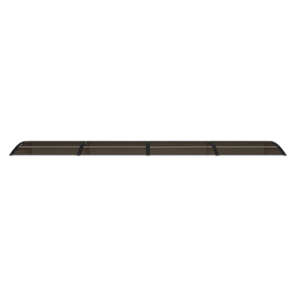 vidaXL Door Canopy Black 400x75 cm Polycarbonate