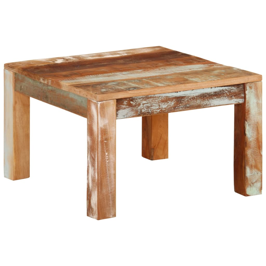 vidaXL Coffee Table 55x55x35 cm Solid Wood Reclaimed
