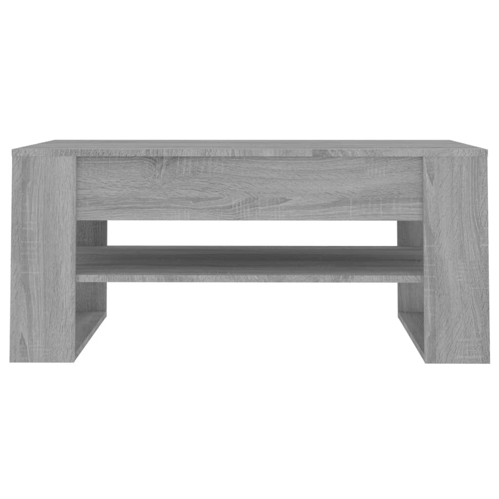 vidaXL Coffee Table Grey Sonoma 102x55x45 cm Engineered Wood