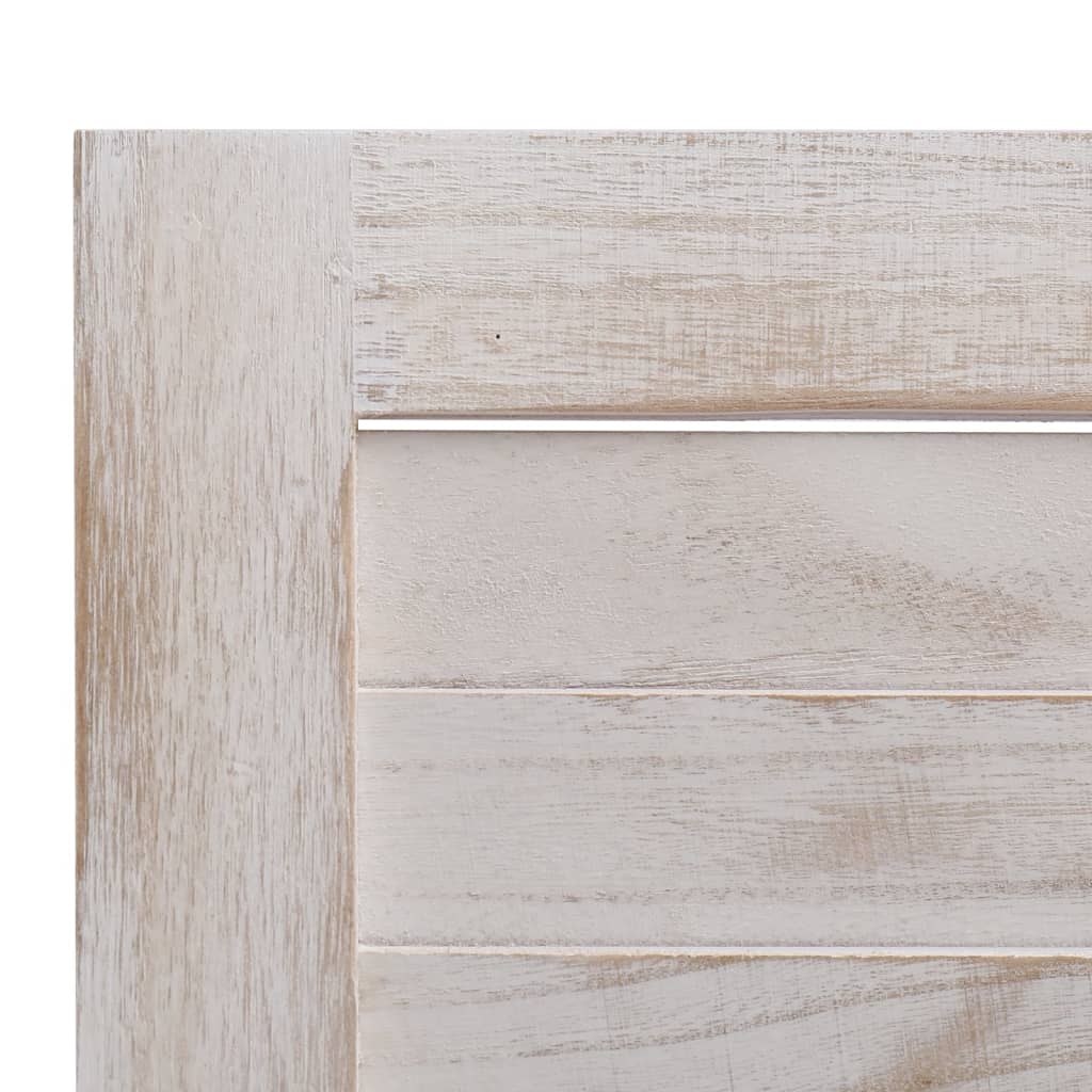 vidaXL 3-Panel Room Divider White 105x165 cm Wood
