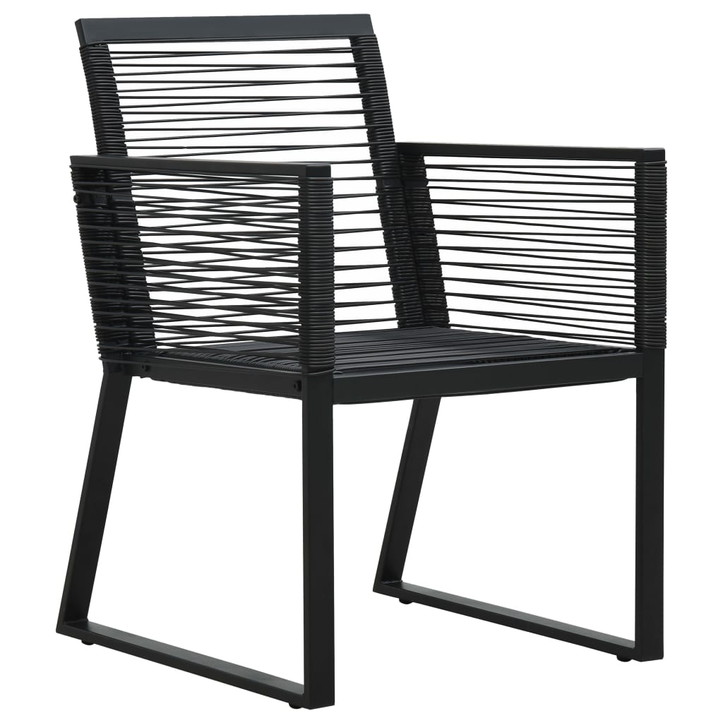 black rope outdoor chairs