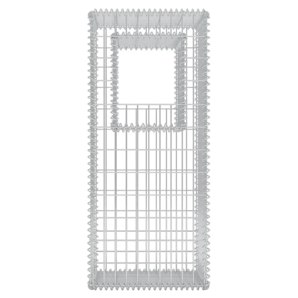 vidaXL Gabion Basket Post/Planter Steel 50x50x120 cm