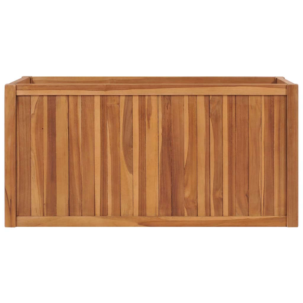 vidaXL Raised Bed 100x50x50 cm Solid Teak Wood