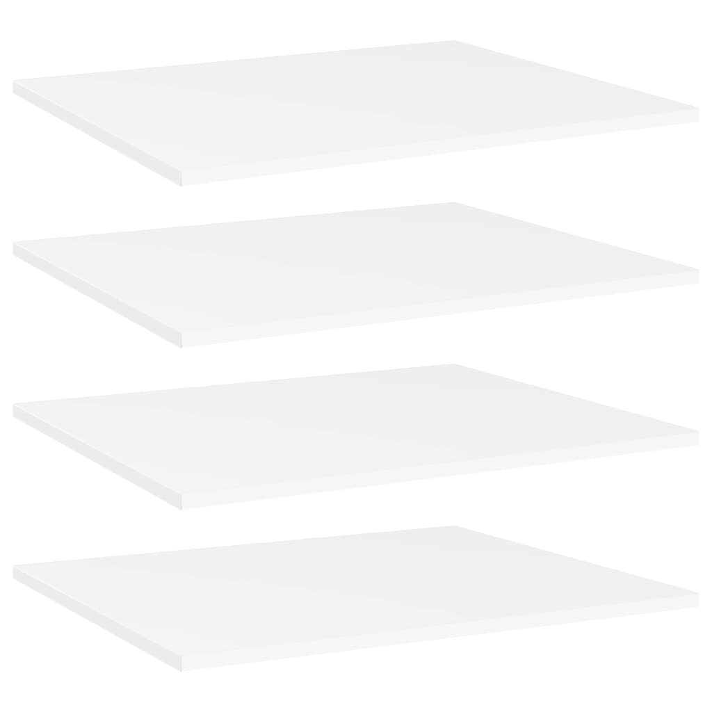 vidaXL Bookshelf Boards 4 pcs White 60x50x1.5 cm Engineered Wood