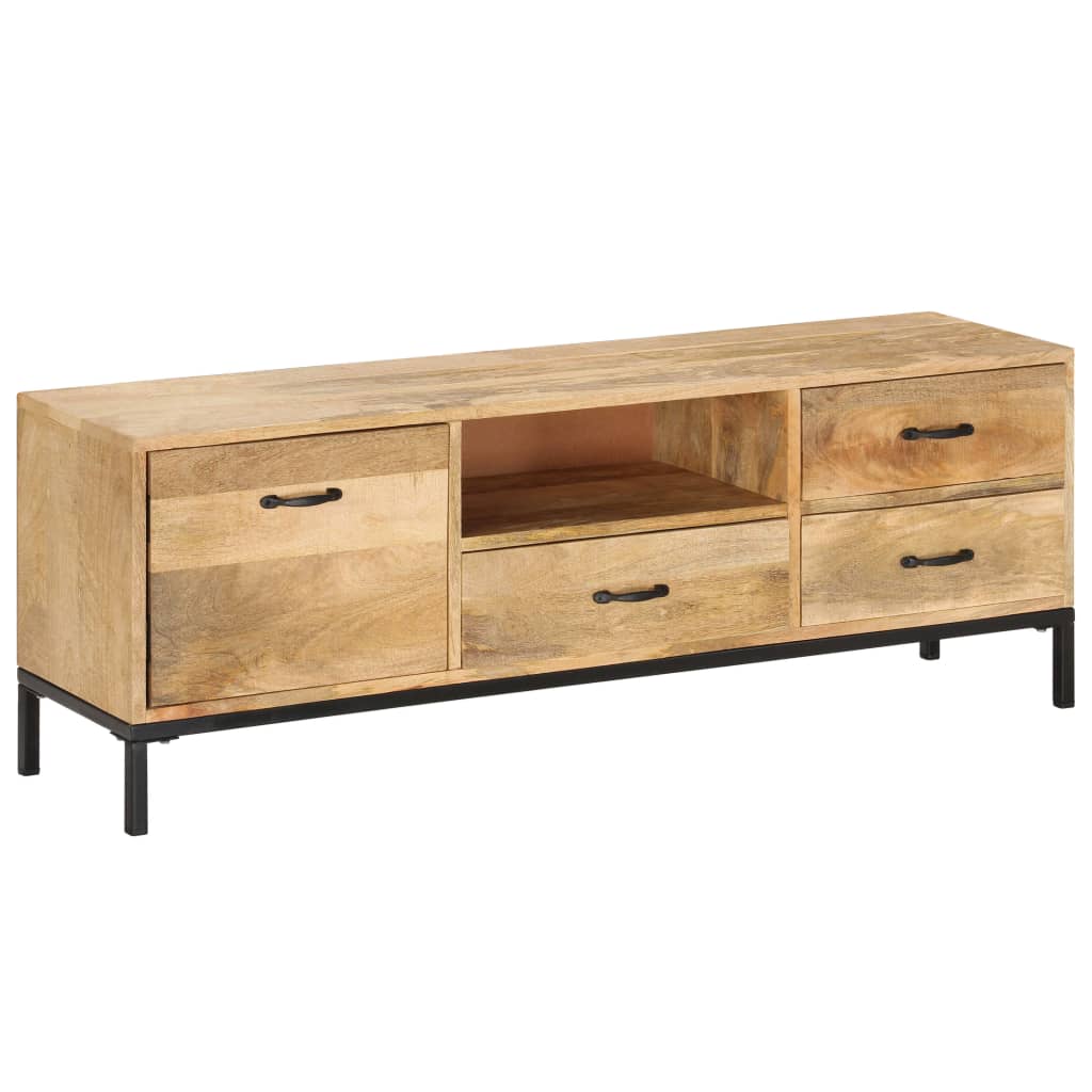 vidaXL TV Cabinet 130x30x45 cm Solid Mango Wood