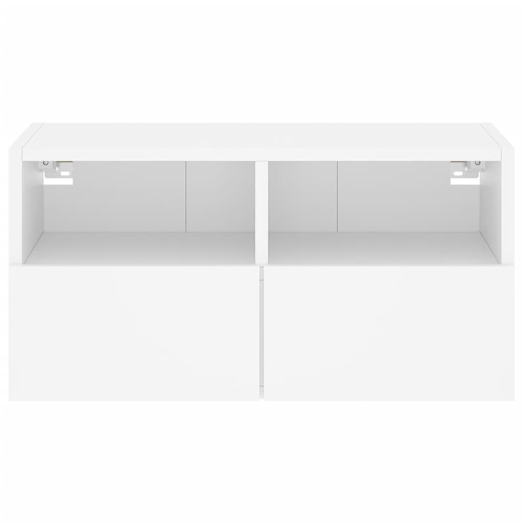 vidaXL TV Wall Cabinet White 60x30x30 cm Engineered Wood