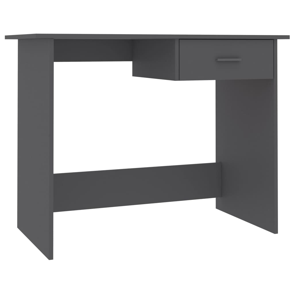 vidaXL Desk Grey 100x50x76 cm Engineered Wood