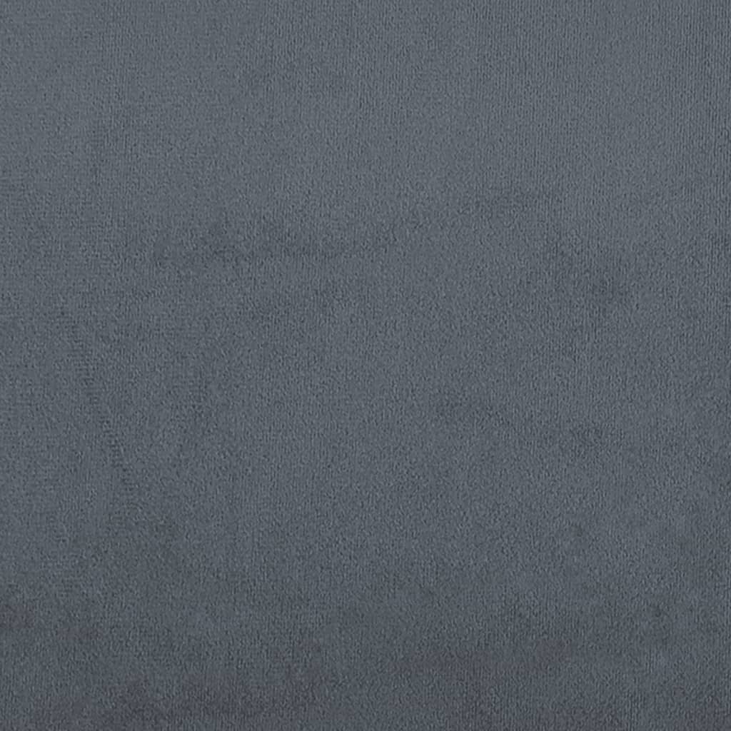 vidaXL Footstool Dark Grey 77x55x31 cm Velvet