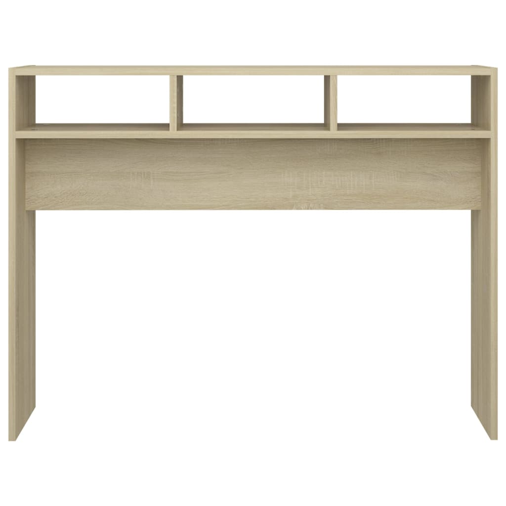 vidaXL Console Table Sonoma Oak 105x30x80 cm Engineered Wood