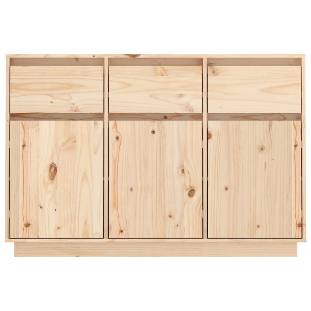 vidaXL Sideboard 110x34x75 cm Solid Wood Pine
