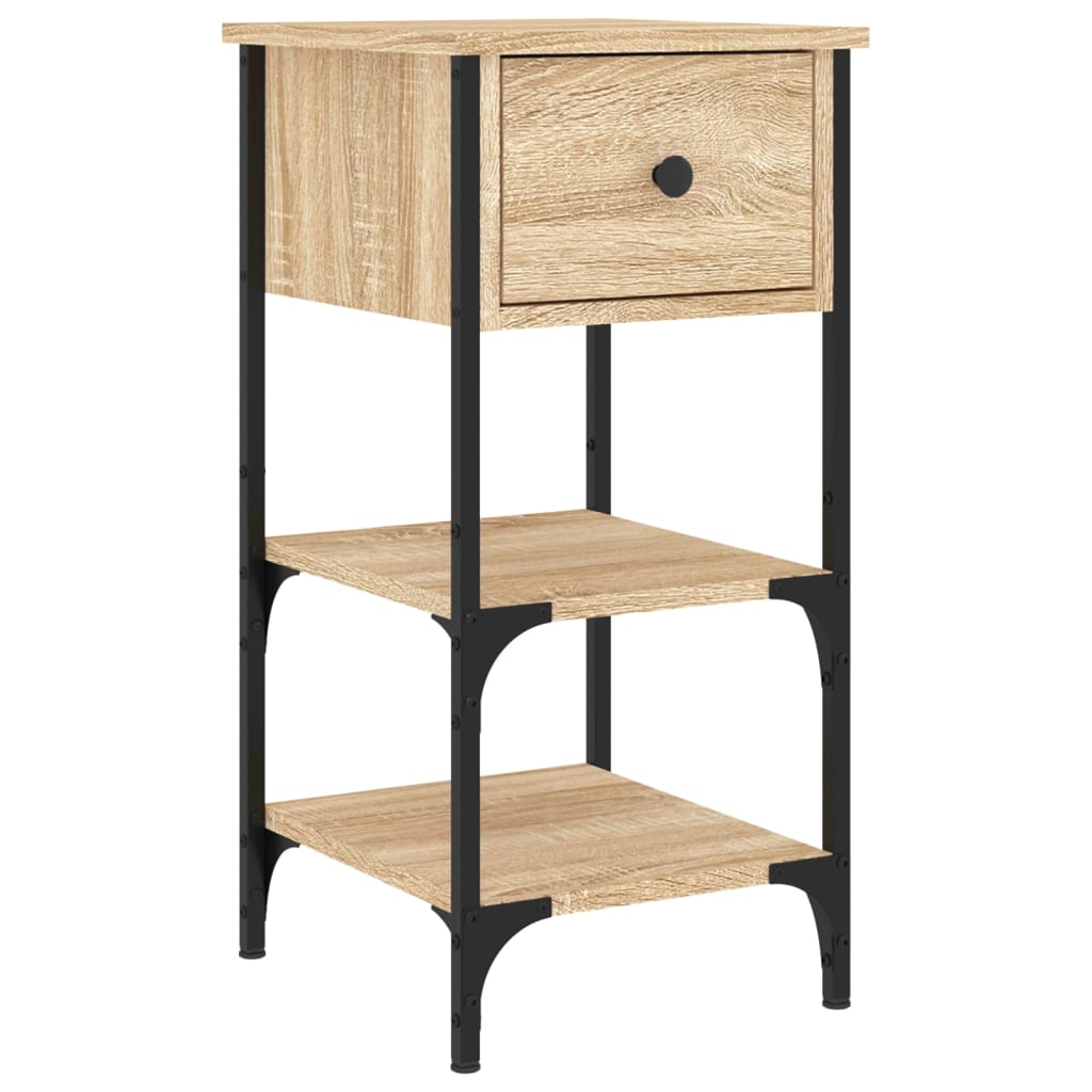 vidaXL Bedside Cabinets 2 pcs Sonoma Oak 34x36x70 cm Engineered Wood