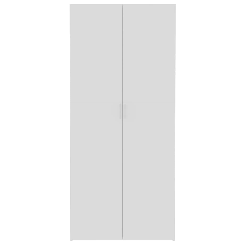 vidaXL Storage Cabinet White 80x35.5x180 cm Engineered Wood