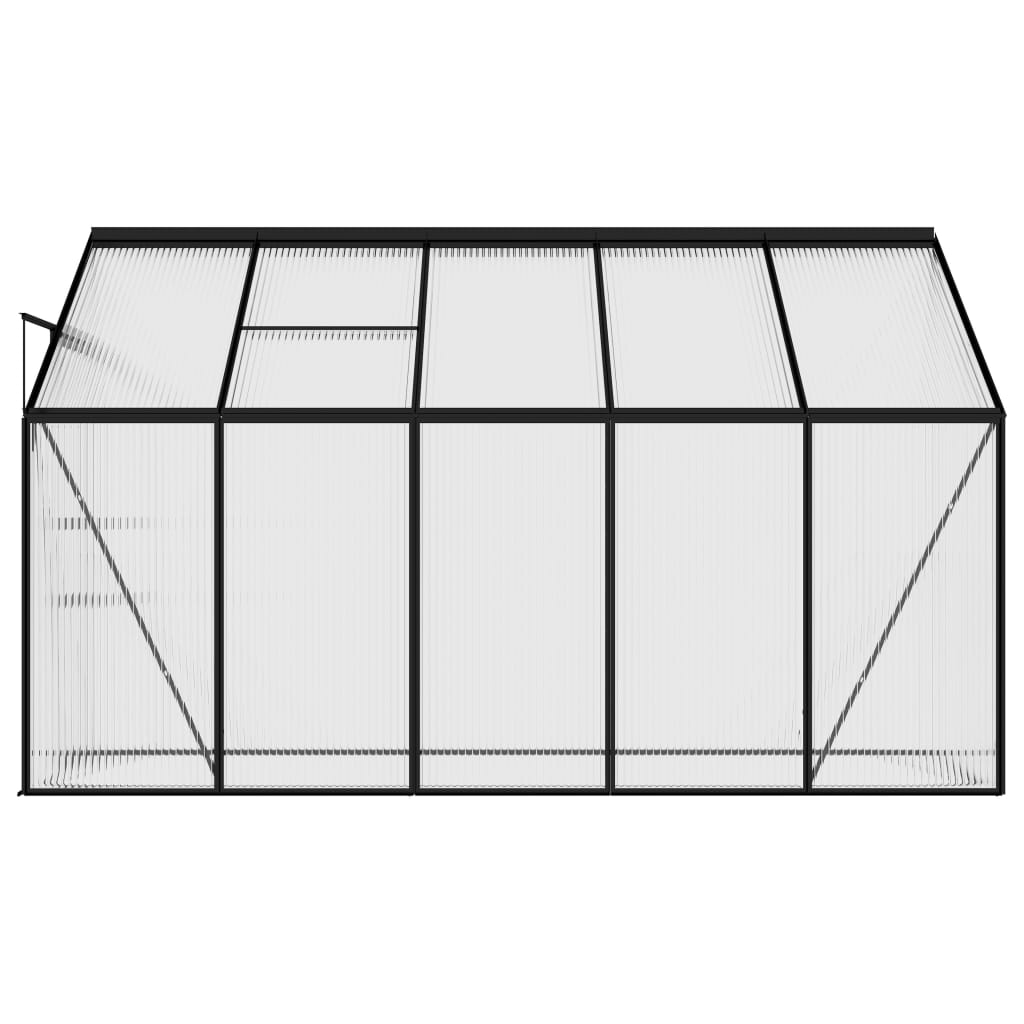 vidaXL Greenhouse Anthracite Aluminium 6.23 m³