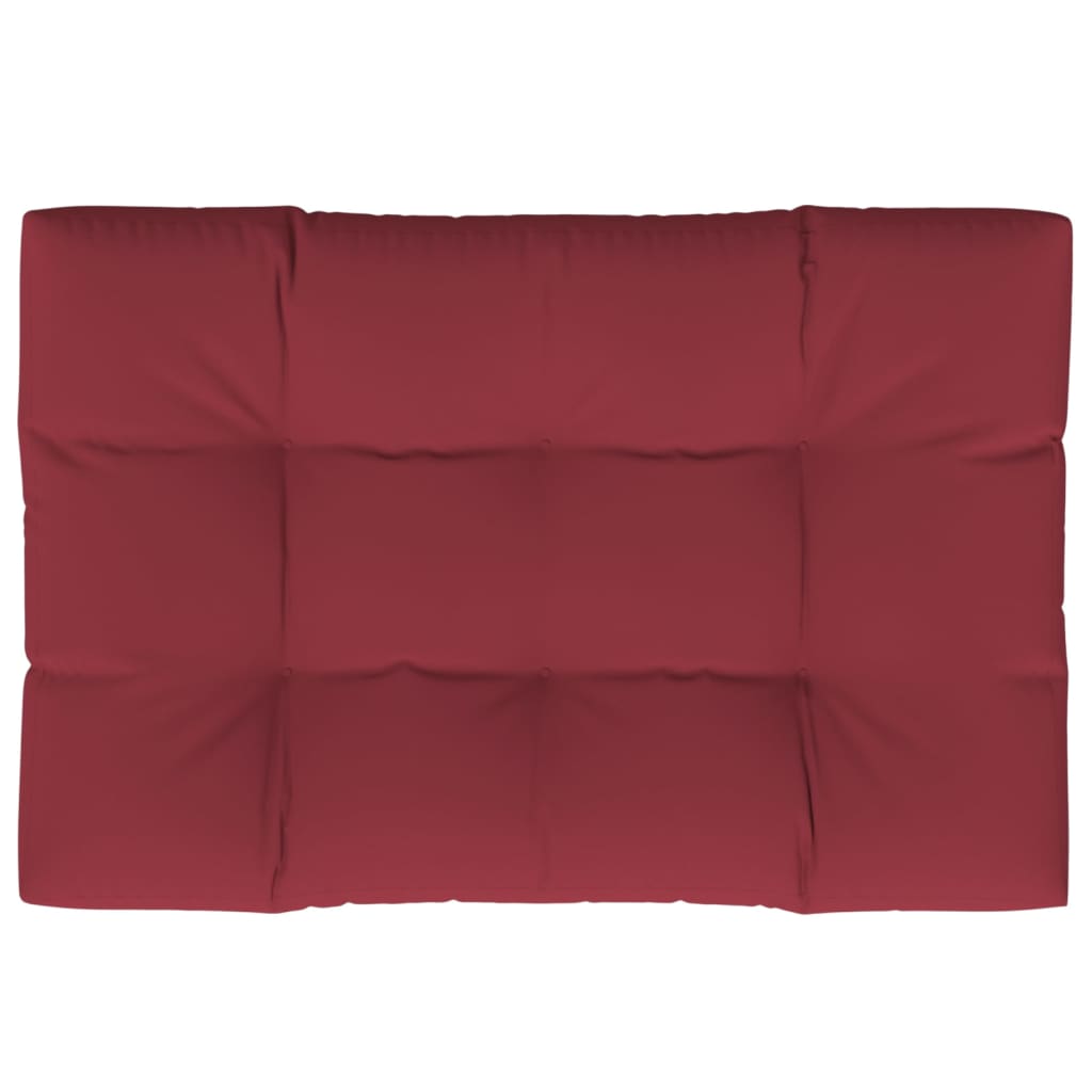 vidaXL Pallet Cushion Wine Red 120x80x12 cm Fabric