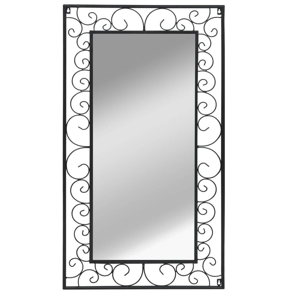 vidaXL Wall Mirror Rectangular 60x110 cm Black