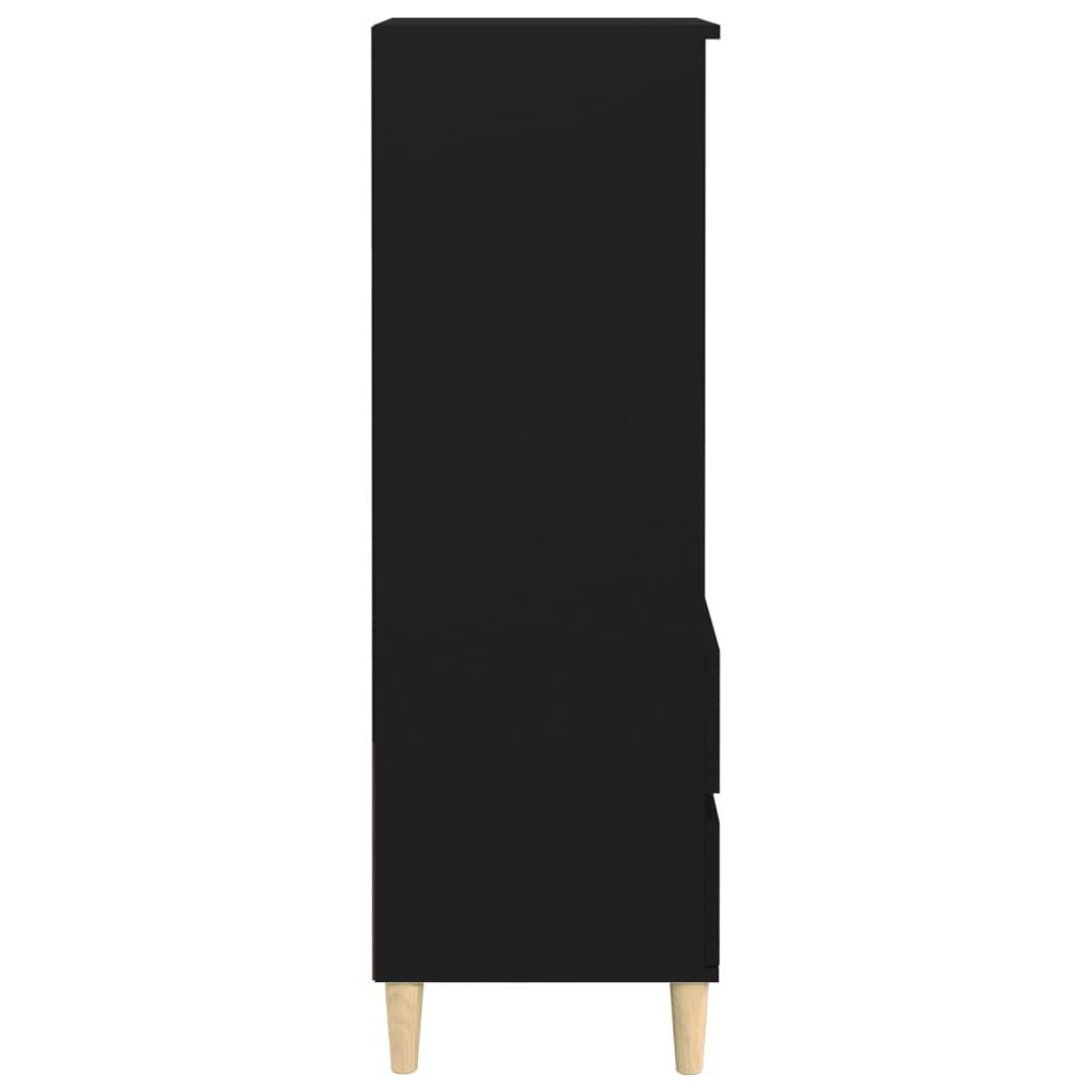 vidaXL Highboard Black 40x36x110 cm Engineered Wood