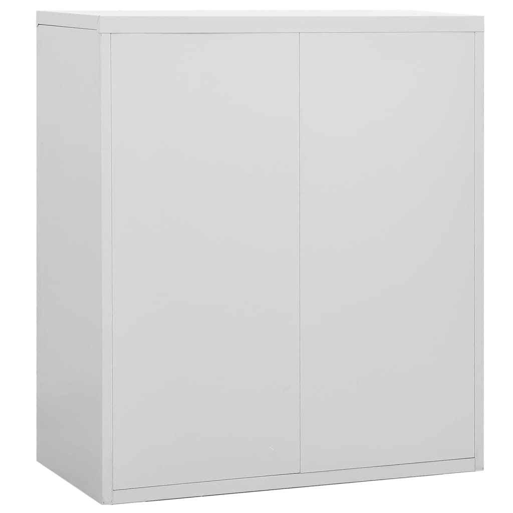 vidaXL Filing Cabinet Light Grey 90x46x103 cm Steel