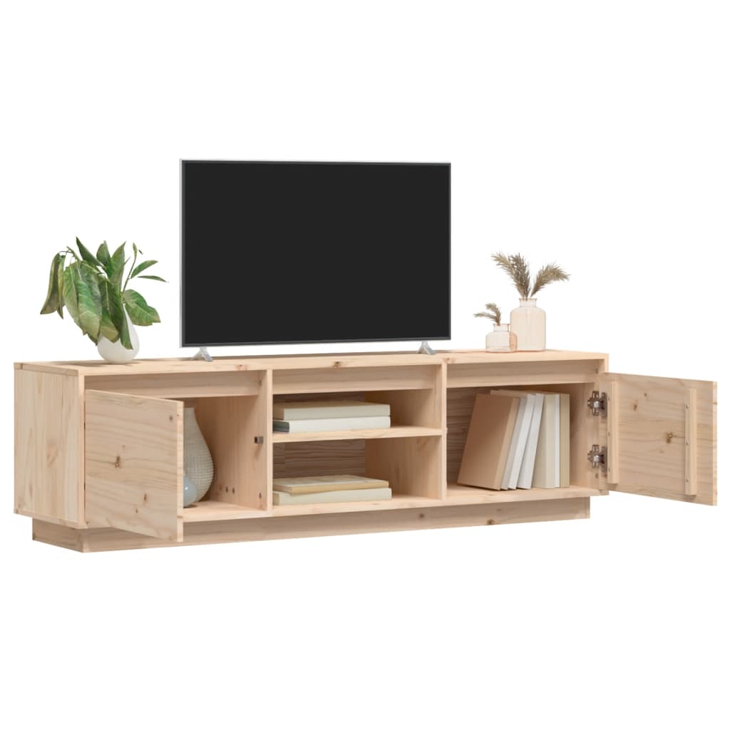 vidaXL TV Cabinet 140x35x40 cm Solid Wood Pine