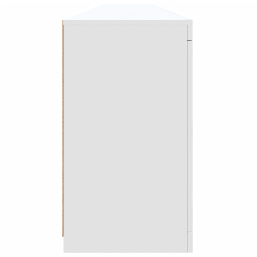 vidaXL Sideboard with LED Lights White 283x37x67 cm