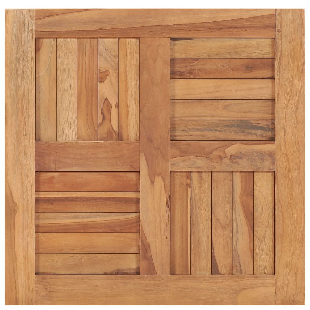 vidaXL Table Top Solid Teak Wood 60x60x2.5 cm