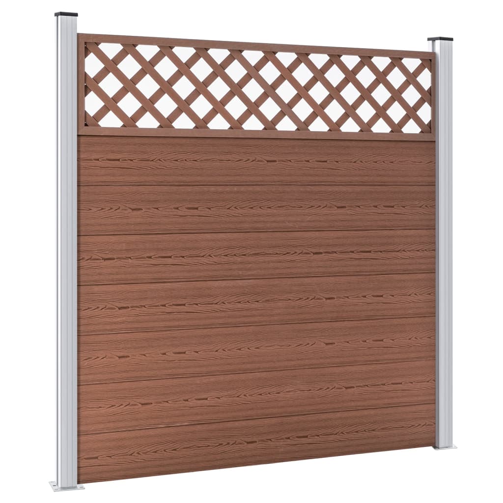 vidaXL Replacement Fence Boards WPC 7 pcs 170 cm Brown