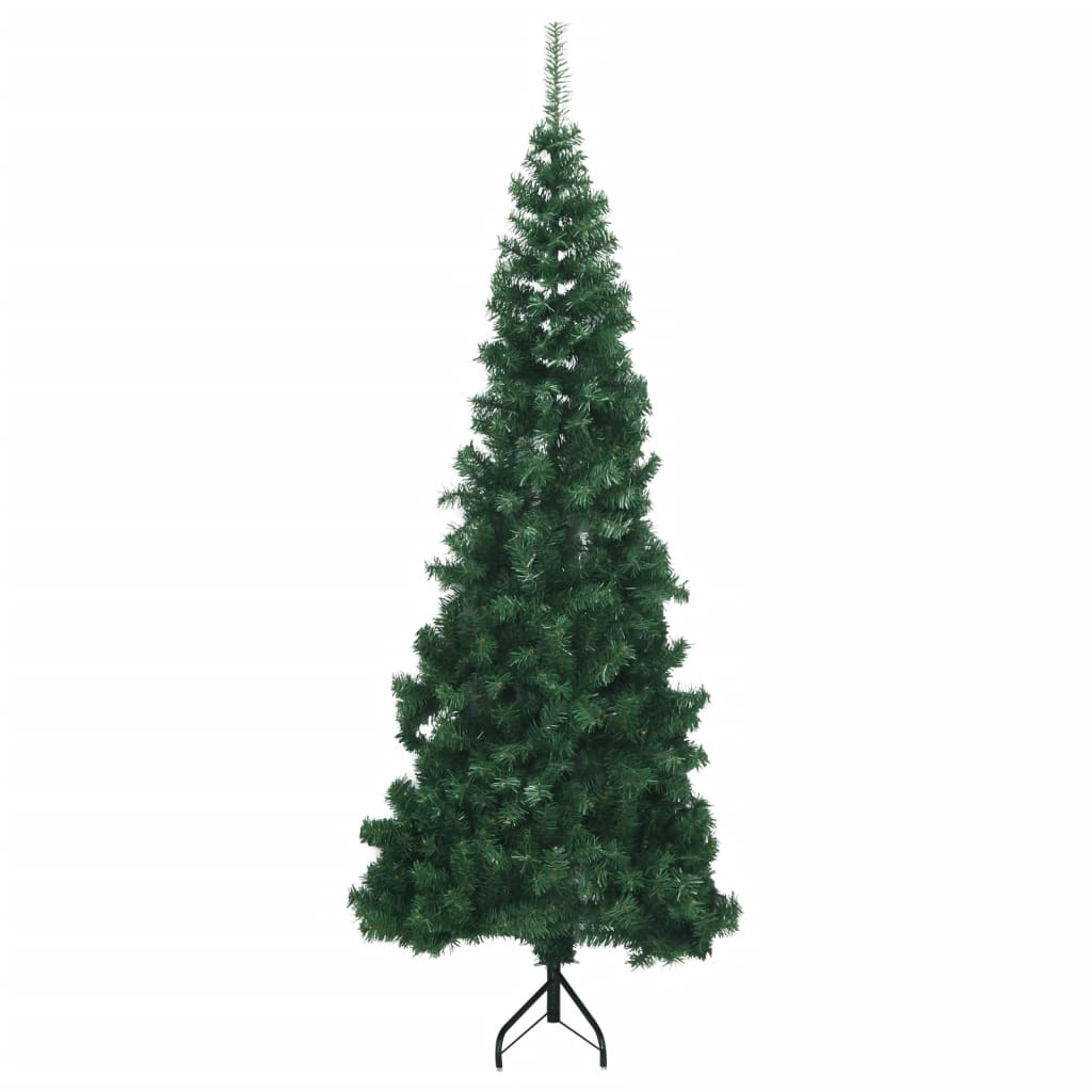 vidaXL Corner Artificial Christmas Tree Green 240 cm PVC
