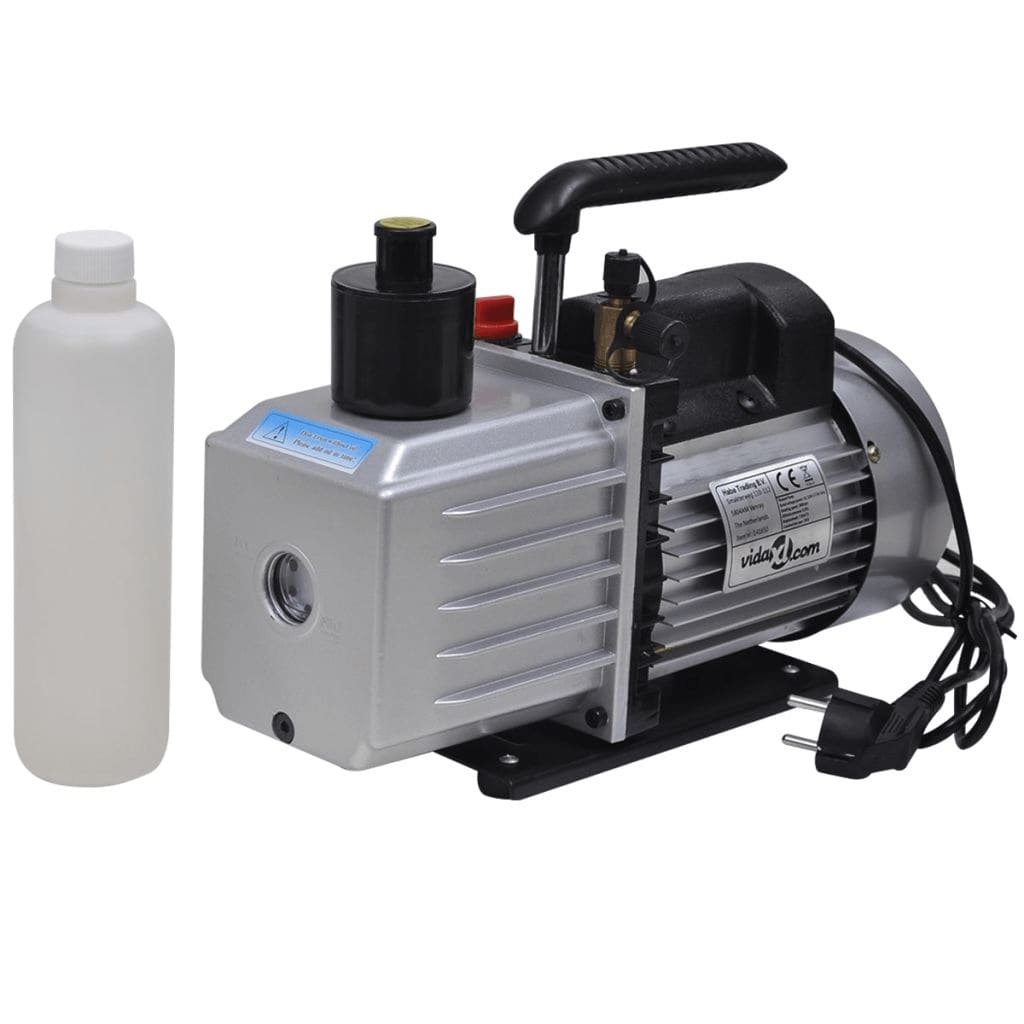 vidaXL Vacuum Pump with 4-way Manifold Gauge Set for Air Conditioning