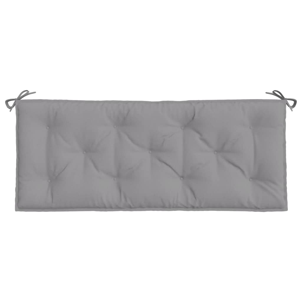 vidaXL Garden Bench Cushions 2 pcs Grey 120x50x7cm Oxford Fabric