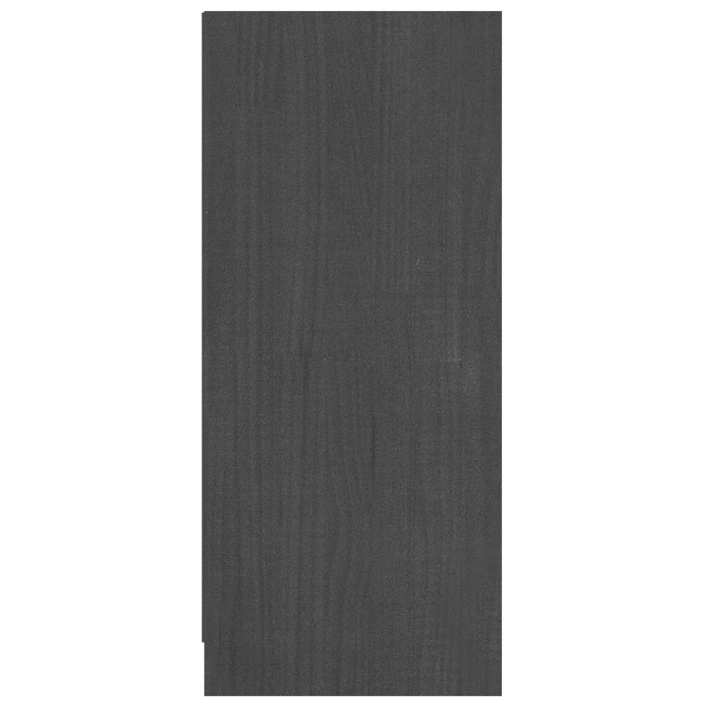 vidaXL Sideboard Grey 70x33x76 cm Solid Pinewood