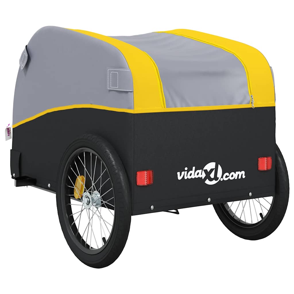Buy Bike Trailer Black And Yellow 65 Kg VidaXL Online