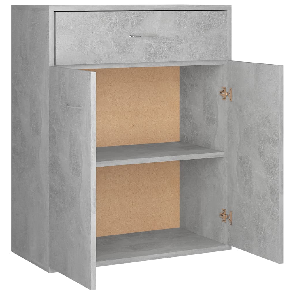 vidaXL Sideboard Concrete Grey 60x30x75 cm Engineered Wood
