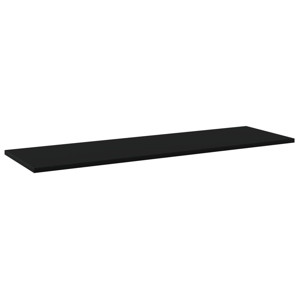 vidaXL Bookshelf Boards 8 pcs Black 100x30x1.5 cm Engineered Wood