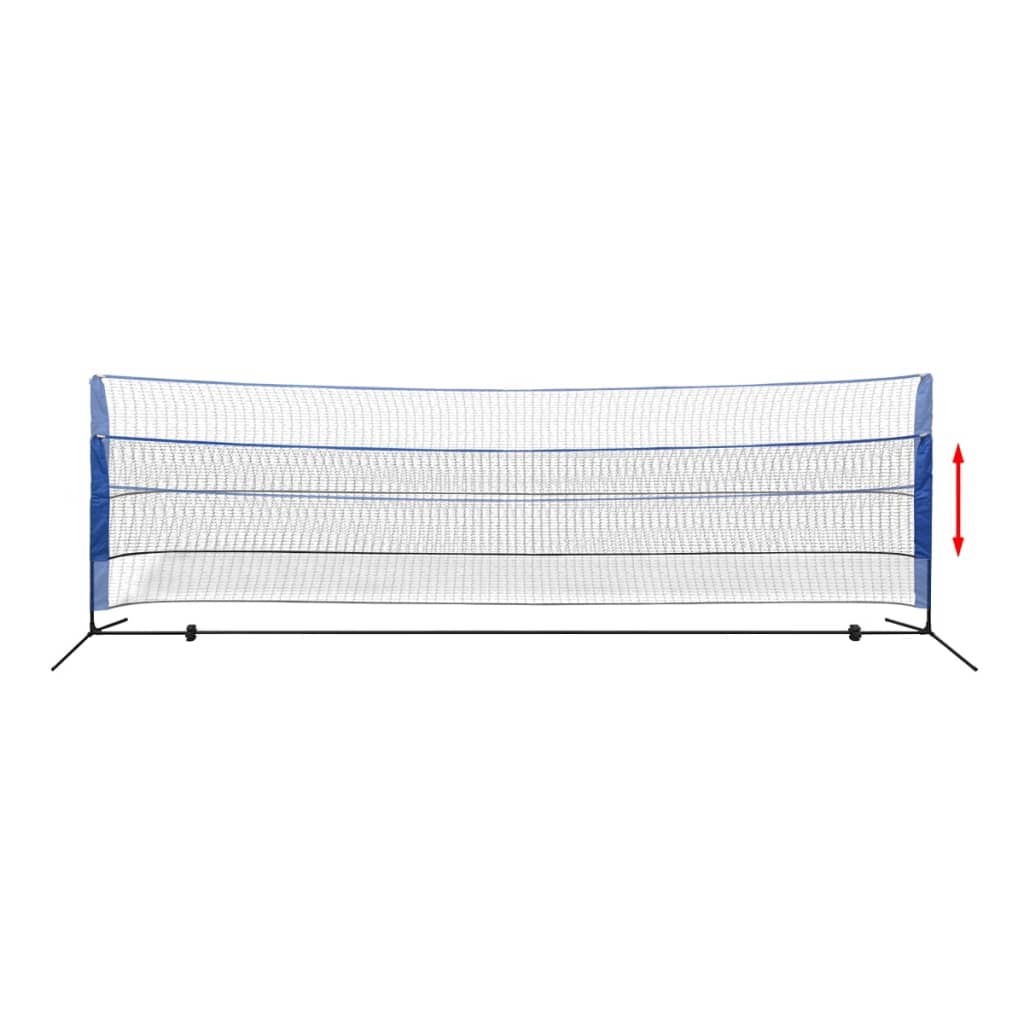 vidaXL Badminton Net Set with Shuttlecocks 500x155 cm
