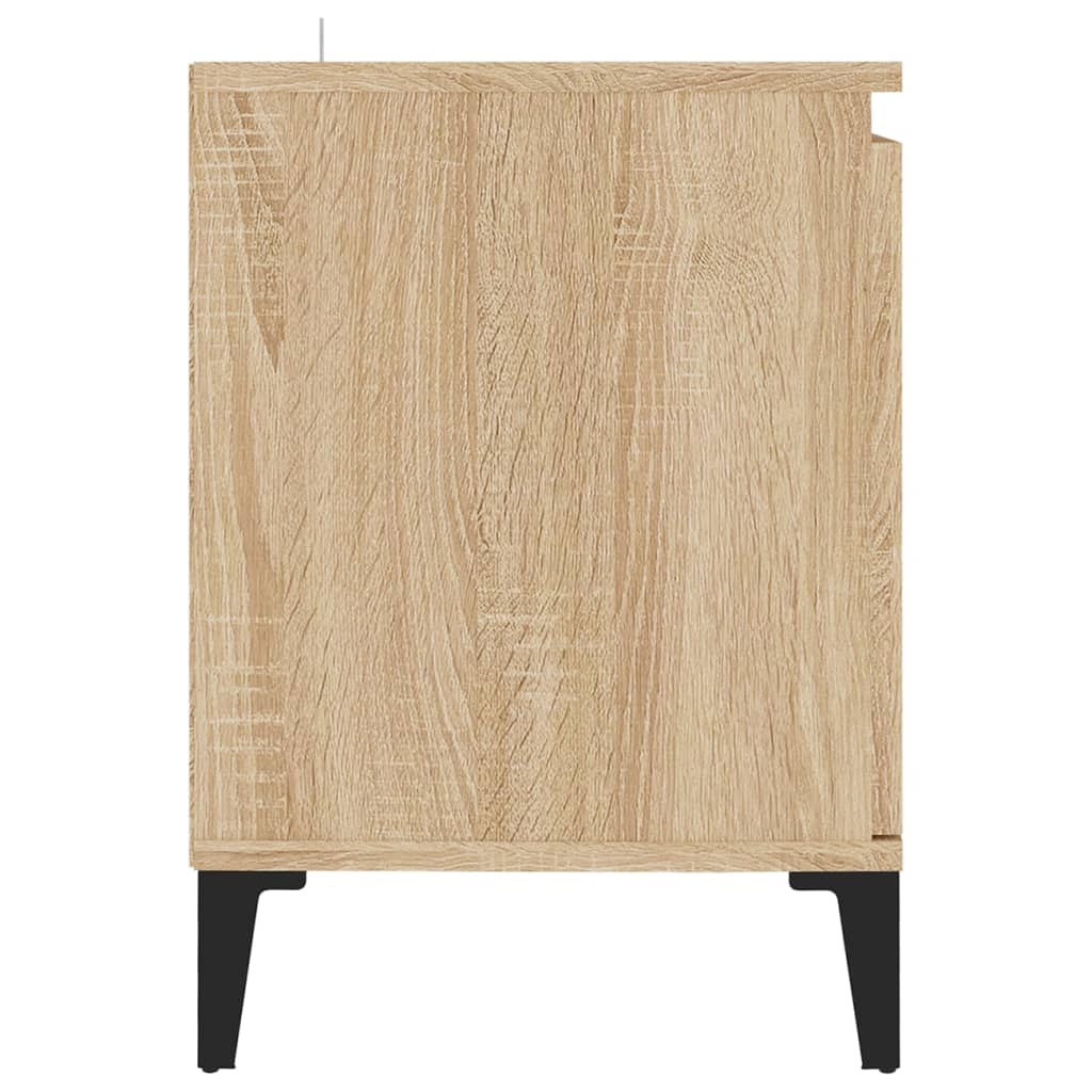 vidaXL TV Cabinet with Metal Legs Sonoma Oak 103.5x35x50 cm