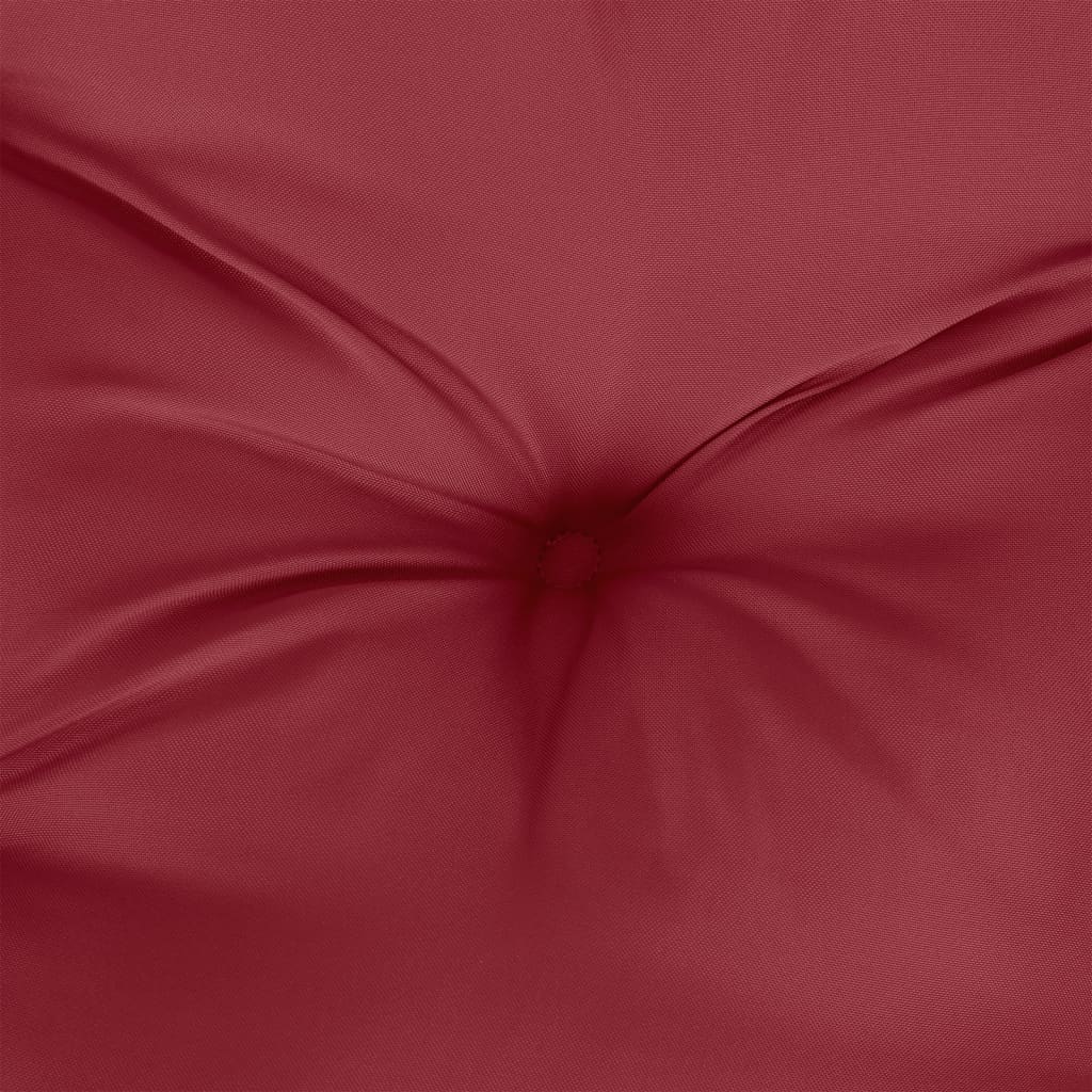 vidaXL Pallet Cushion 50x50x12 cm Wine Red Fabric