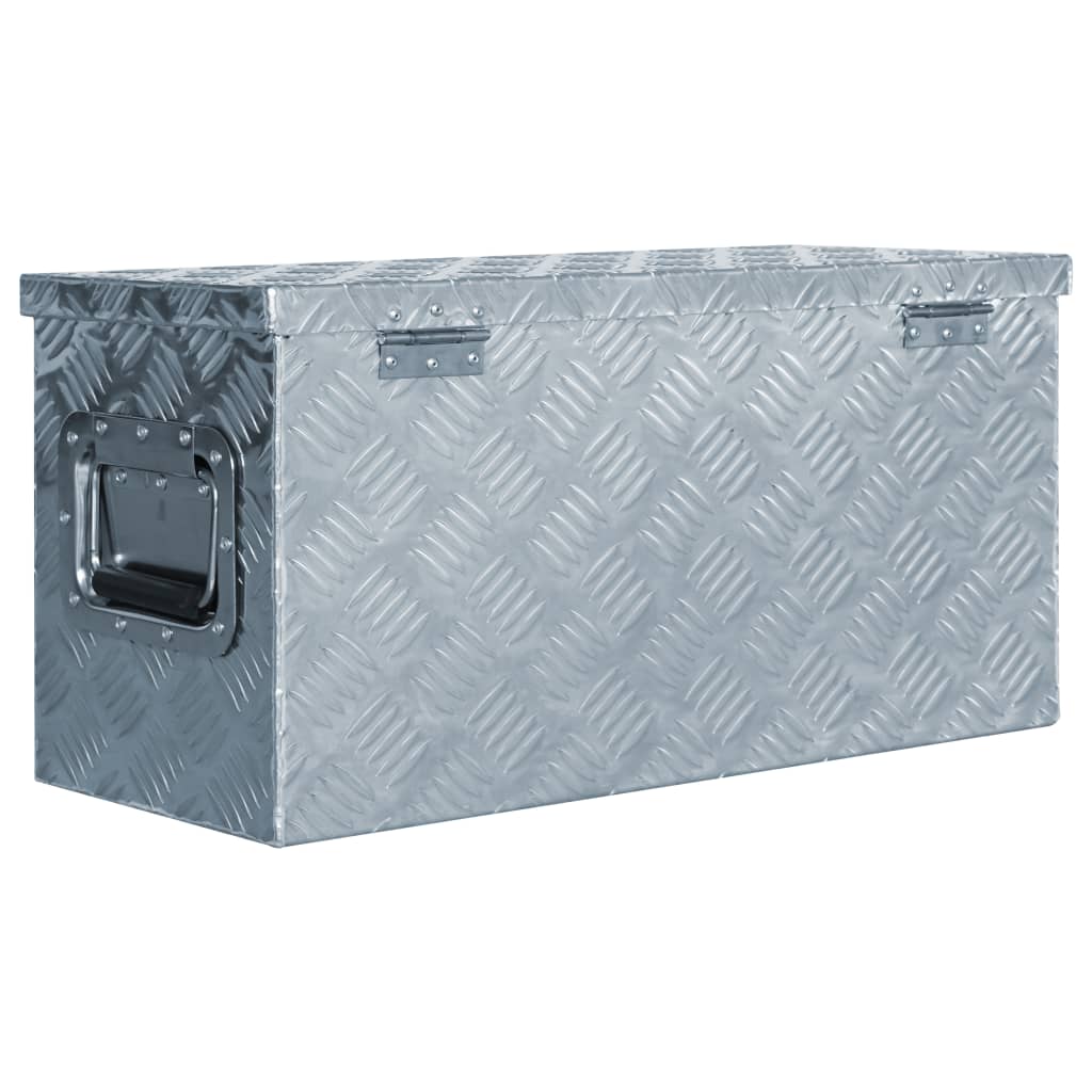 vidaXL Aluminium Box 61.5x26.5x30 cm Silver