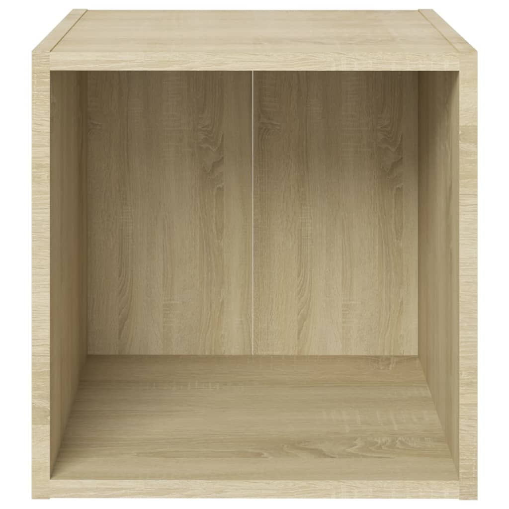 vidaXL TV Cabinet Sonoma Oak 37x35x37 cm Engineered Wood