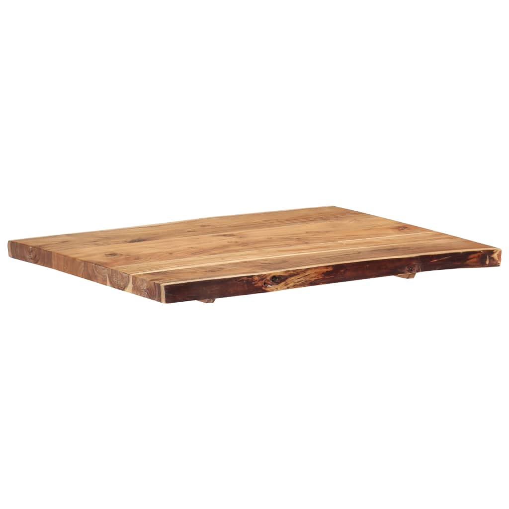 vidaXL Table Top Solid Acacia Wood 80x(50-60)x3.8 cm