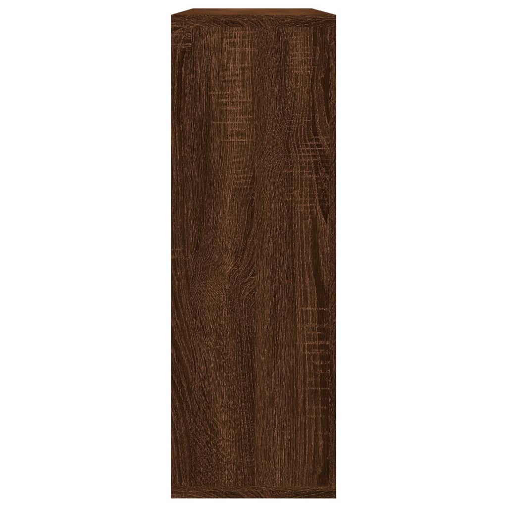 vidaXL Wall Shelf Brown Oak 104x20x58.5 cm Engineered Wood