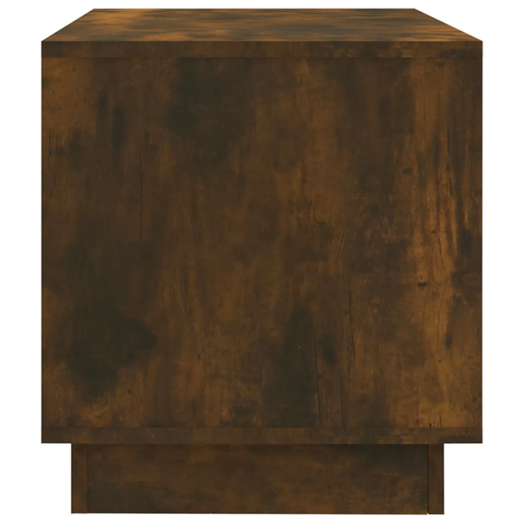 vidaXL TV Cabinet Smoked Oak 102x41x44 cm Engineered Wood